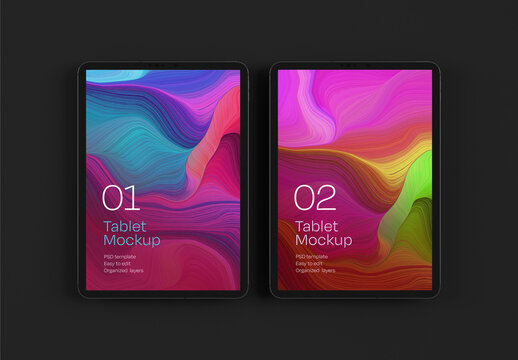 Tablet Mockup for App and Responsive Web Design