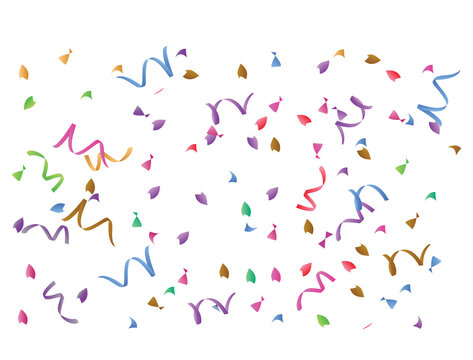 Lively ribbon for congratulations