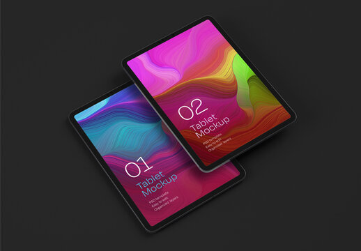 Tablet Mockup for App and Responsive Web Design