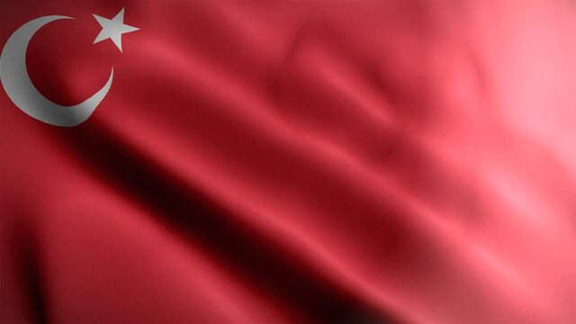 Waving Turkish Flag