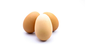 eggs isolated on white background