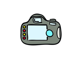 Camera Icon in trendy flat style, Camera symbol for your web site design, logo, app, UI. Vector illustration, Modern simple snapshot photography sign. Trendy symbol for web button, mobile app. Logo il