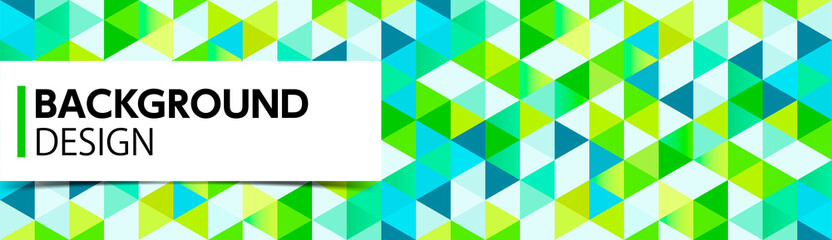 三角形が並んだ抽象的な背景デザイン、図形のパターンデザイン、カードデザインのテンプレート