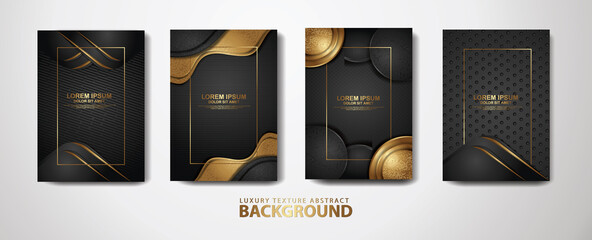 overlap layers background with glitters effect and realistic on textured dark background