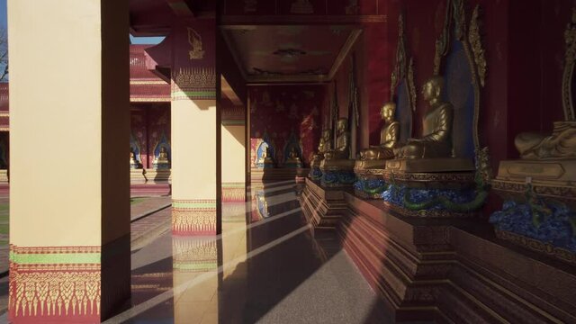 Wat Maha That Wachiramongkol (Wat Bang Thong), a famous temple in Krabi Province