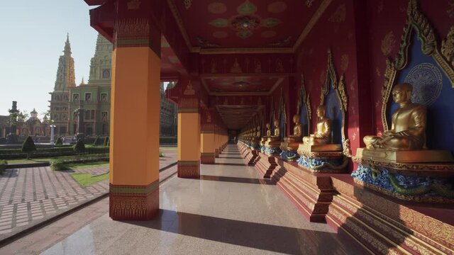 Wat Maha That Wachiramongkol (Wat Bang Thong), a famous temple in Krabi Province