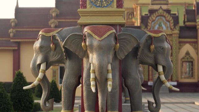 Wat Maha That Wachiramongkol (Wat Bang Thong), a famous temple in Krabi Province