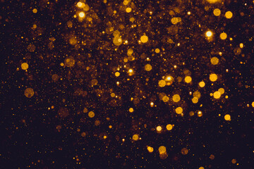 gold bokeh of lights