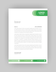 Simple Modern Creative & Clean business style Letterhead vector template design