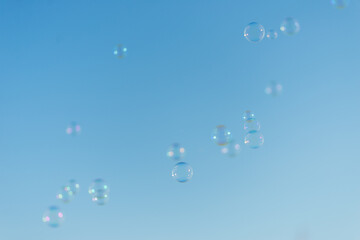 青空とシャボン玉