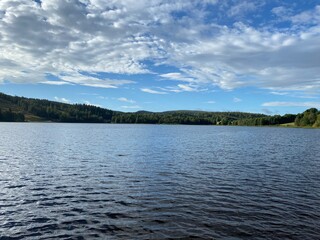 lake and clouds