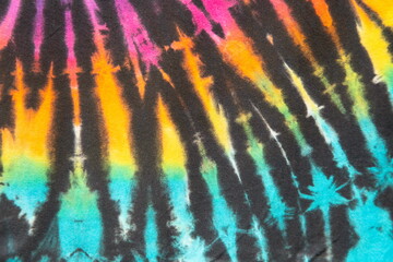 beautiful rainbow spiral tie dye abstract background. 