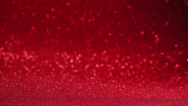 red glitter background with in focus and out of focus area