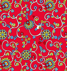 traditional Indian paisley pattern on  background