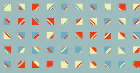 Abstract Color Halftone Dots generative art background illustration