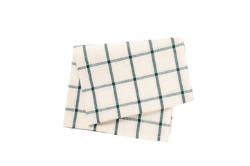 Kitchen towel isolated on white background.