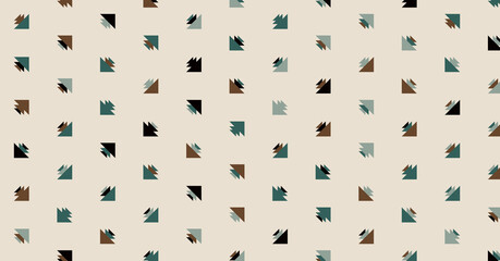 Abstract Color Halftone Dots generative art background illustration