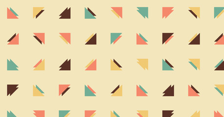 Abstract Color Halftone Dots generative art background illustration