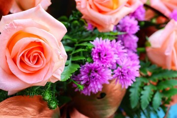 pink roses bouquet