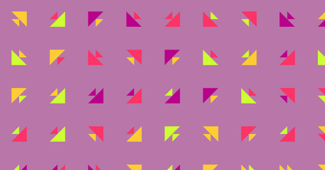 Abstract Color Halftone Dots generative art background illustration