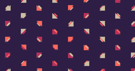 Abstract Color Halftone Dots generative art background illustration