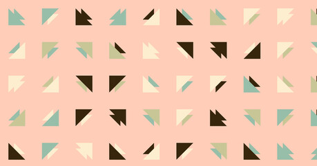 Abstract Color Halftone Dots generative art background illustration