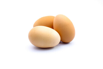 eggs isolated on white