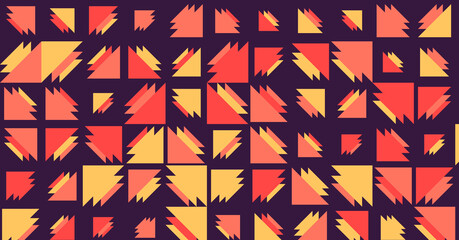 Abstract Color Halftone Dots generative art background illustration