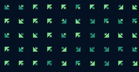 Abstract Color Halftone Dots generative art background illustration