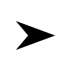 Arrow icon on white. Vector
