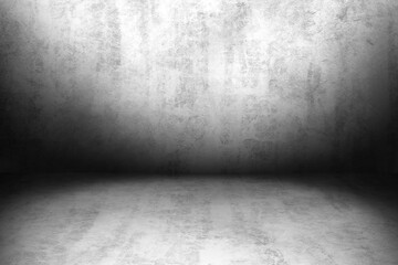 Concrete wall white color for background. Old grunge textures with scratches and cracks. White painted cement wall texture.