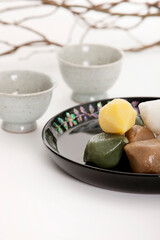 korean food, rice cake - songpyeon