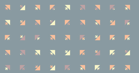 Abstract Color Halftone Dots generative art background illustration
