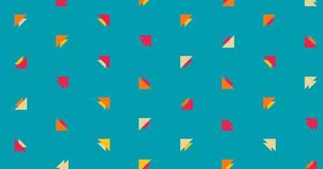 Abstract Color Halftone Dots generative art background illustration