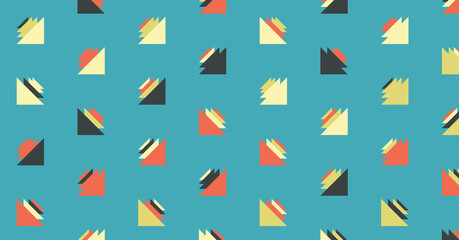 Abstract Color Halftone Dots generative art background illustration