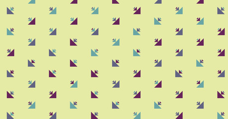 Abstract Color Halftone Dots generative art background illustration