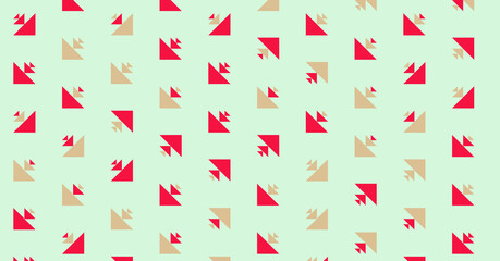 Abstract Color Halftone Dots generative art background illustration