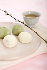 korean food, rice cake - gyeongdan