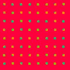 Abstract Color Halftone Dots generative art background illustration