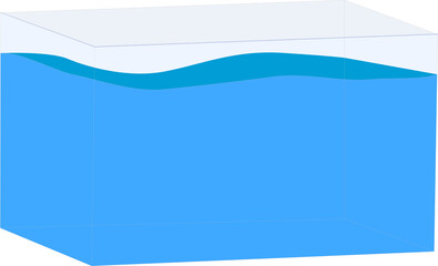 金魚・アクアリウム用の水槽のイラスト
