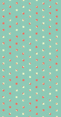 Abstract Color Halftone Dots generative art background illustration