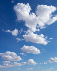 Fototapeta na wymiar background blue sky and beautiful clouds