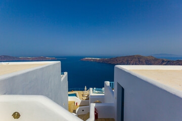 View on Oia in Santorini