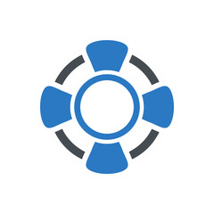 Life belt icon