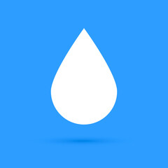 Water drop icon, graphic design template, vector illustration