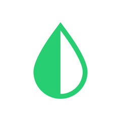 Water drop icon, graphic design template, vector illustration