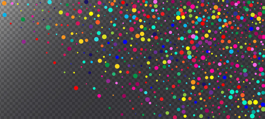 Rainbow Confetti Hipster Vector Background. 