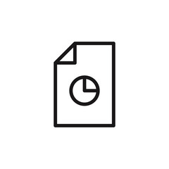 File icon on white background. Vector