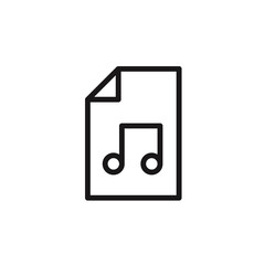 File icon on white background. Vector