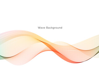 Colorful wave design modern background